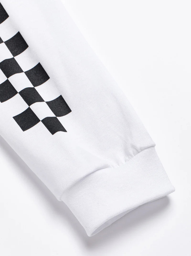 DEVEREUX GOLF Logo Assorted ロングスリーブ モックネックTシャツ 763572022-WHITE