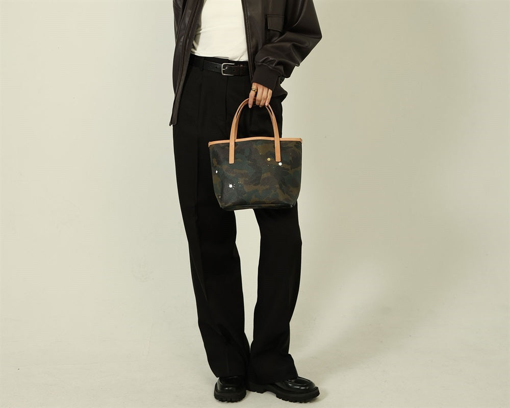 GENTIL BANDIT ジャンティバンティ ートバッグ PM カーキカモ GB1981-PM-TAN KHAKI CAMO×TAN