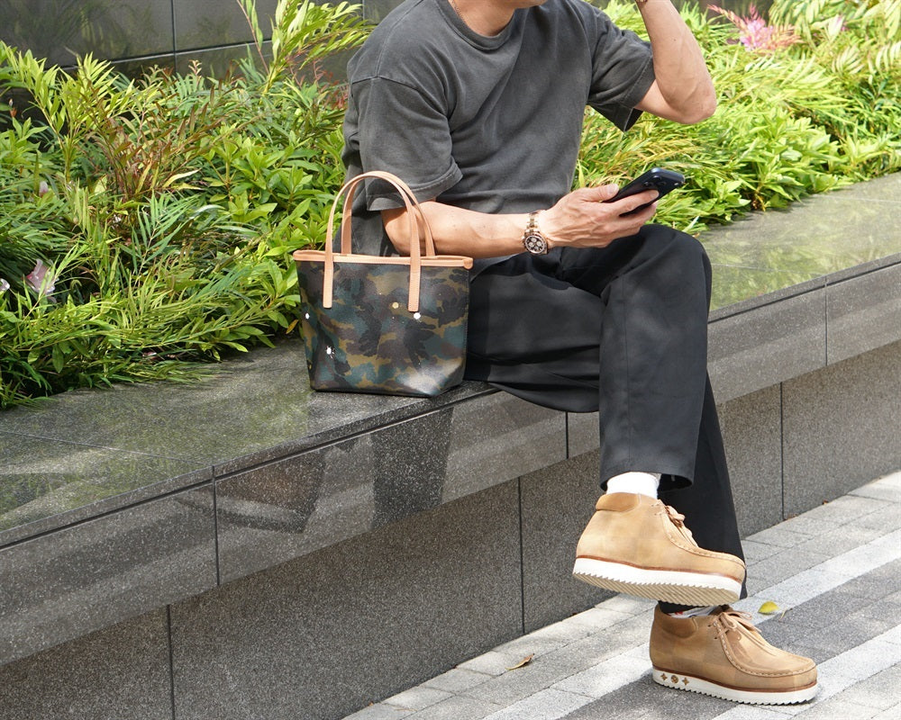 GENTIL BANDIT ジャンティバンティ ートバッグ PM カーキカモ GB1981-PM-TAN KHAKI CAMO×TAN