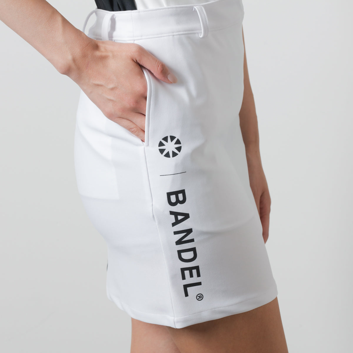 BANDEL GOLF バンデルゴルフ スカート WOMENS BASIC COMBINATIONSKIRT BGI-W3SCSK WHITE BLACK ホワイト ブラック