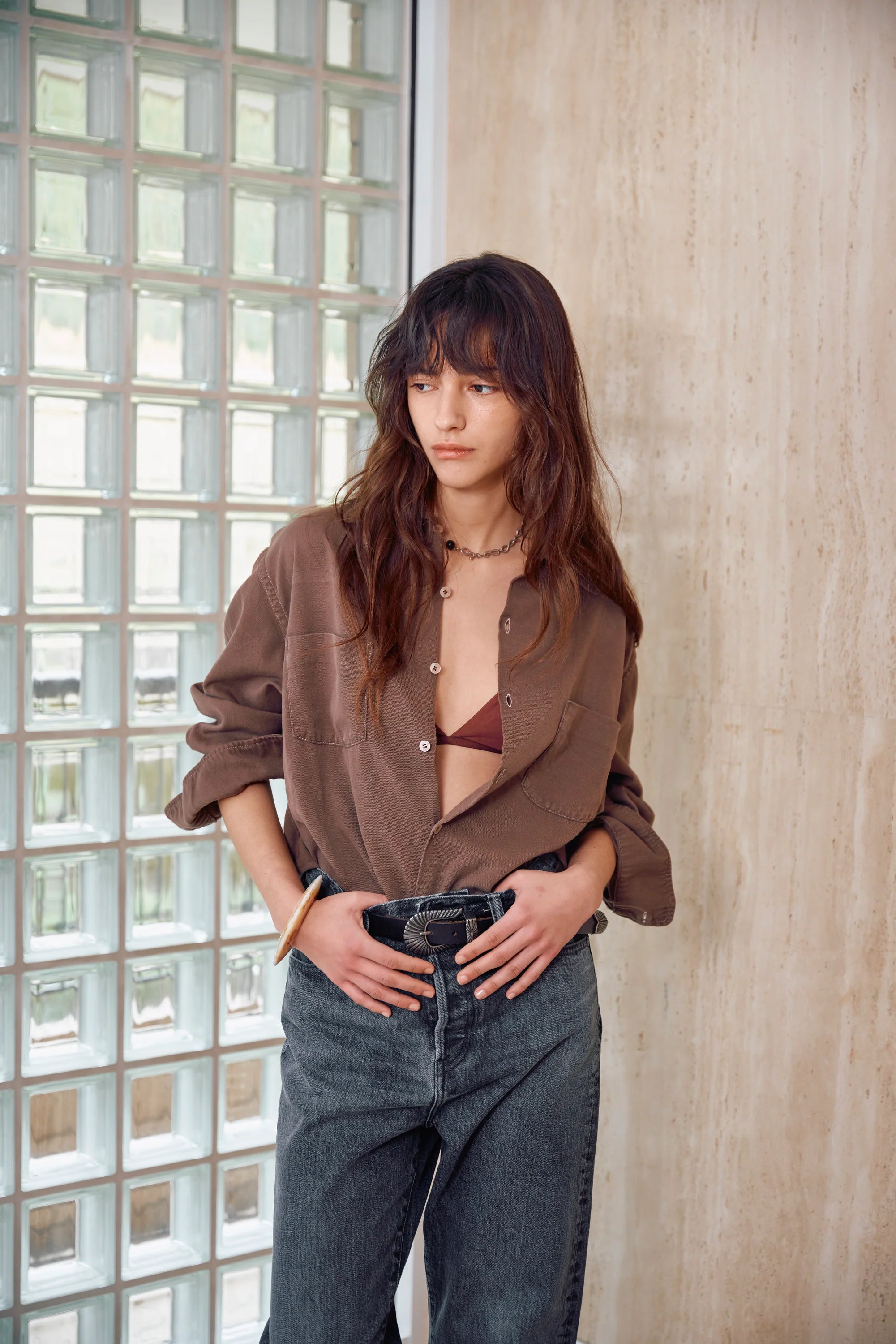 SILKNIZED TWILL REGULAR SHIRT