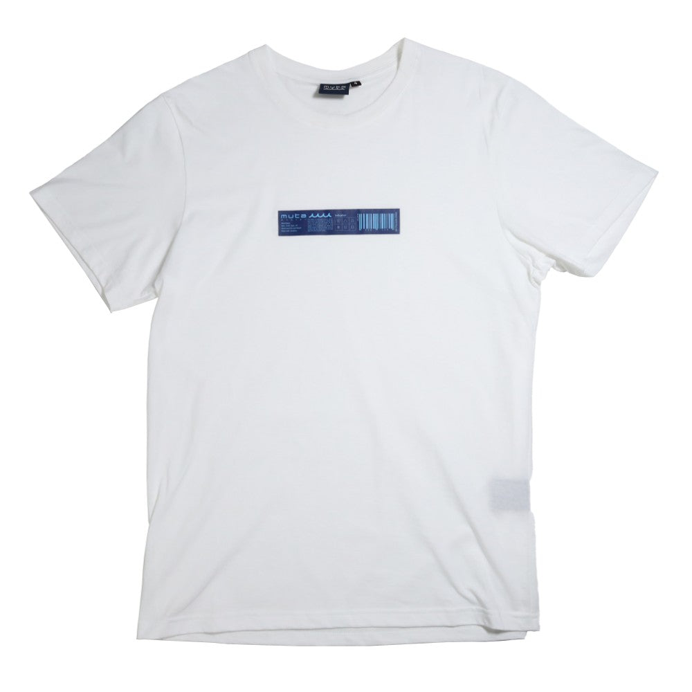 muta MARINE ムータマリン Tシャツ BARCODE TAG MMJC34092 WHITE