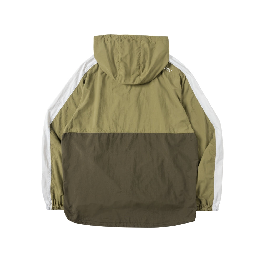 BANDEL バンデル NYLON ANORAK HOODIE ハーフジップフーディー BNS-3SAHD KAHKI カーキ