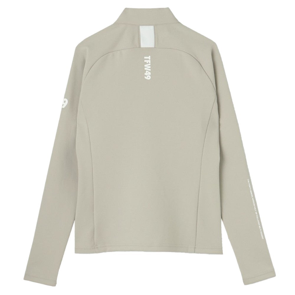 HALF ZIP LS TL10232007 ロンT / GREIGE