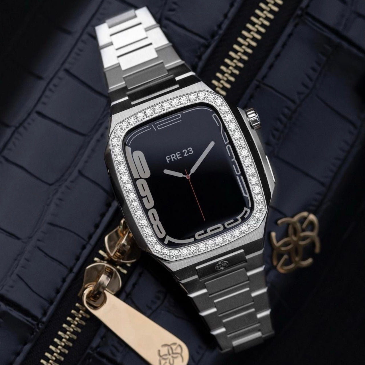 GOLDEN CONCEPT ゴールデンコンセプト Apple Watch Case - EVD45 - Silver シルバー