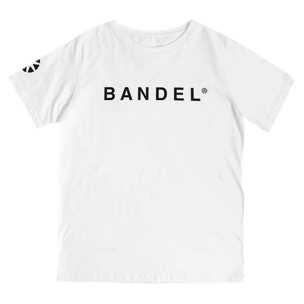 BANDEL バンデル フロントロゴ S/S T-shirt（Tシャツ） SILHOUETTE STANDERD FIT T008 WHITE ホワイト