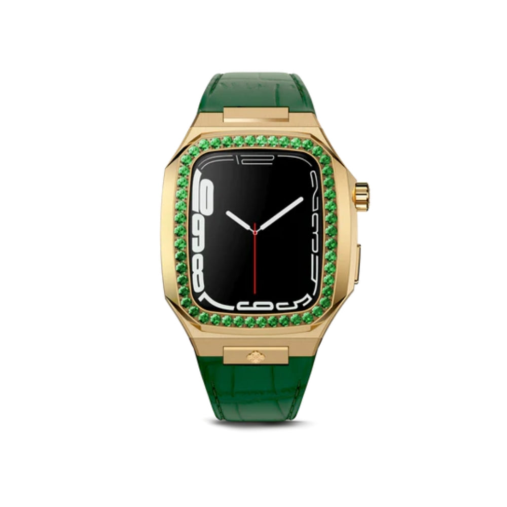 GOLDEN CONCEPT ゴールデンコンセプト Apple Watch 7/8/9 Case-CLD4１GOLD  GREEN ゴールド グリーン