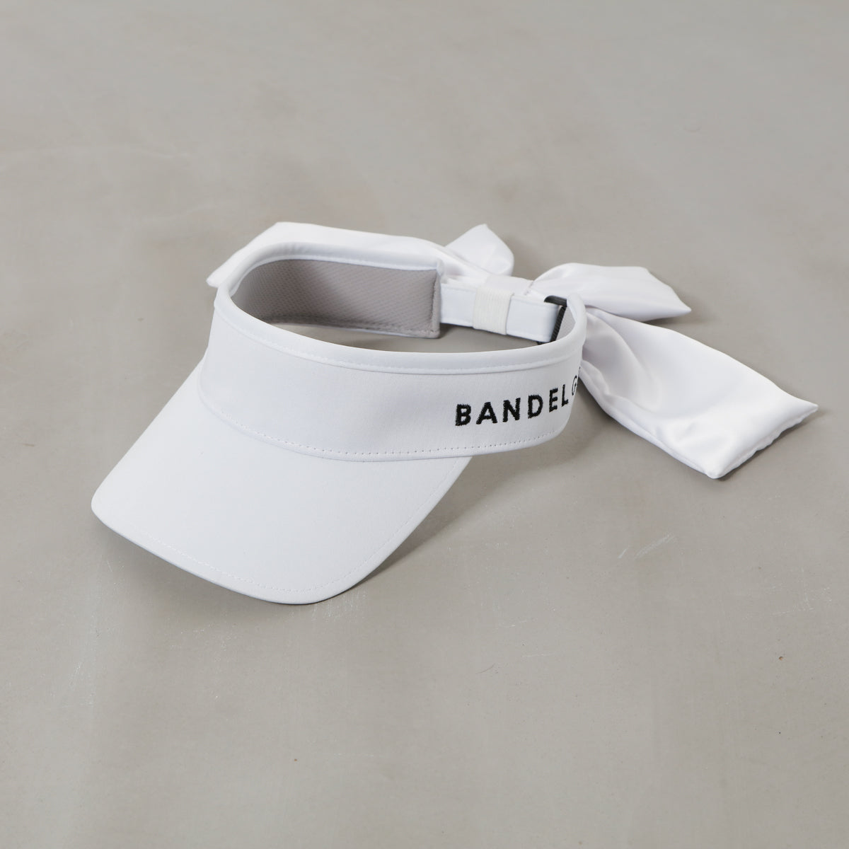 BANDEL GOLF バンデルゴルフ サンバイザー SUN VISOR WITH RIBBON BGI-3SRSV WHITE ホワイト