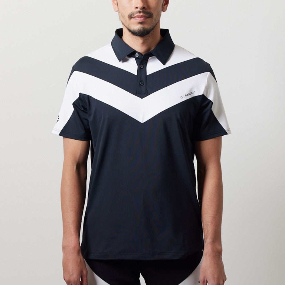 BANDEL GOLF バンデルゴルフ ポロシャツ V SWITCH S/S POLO SHIRTS BGI-3SVPL ブラック ホワイト