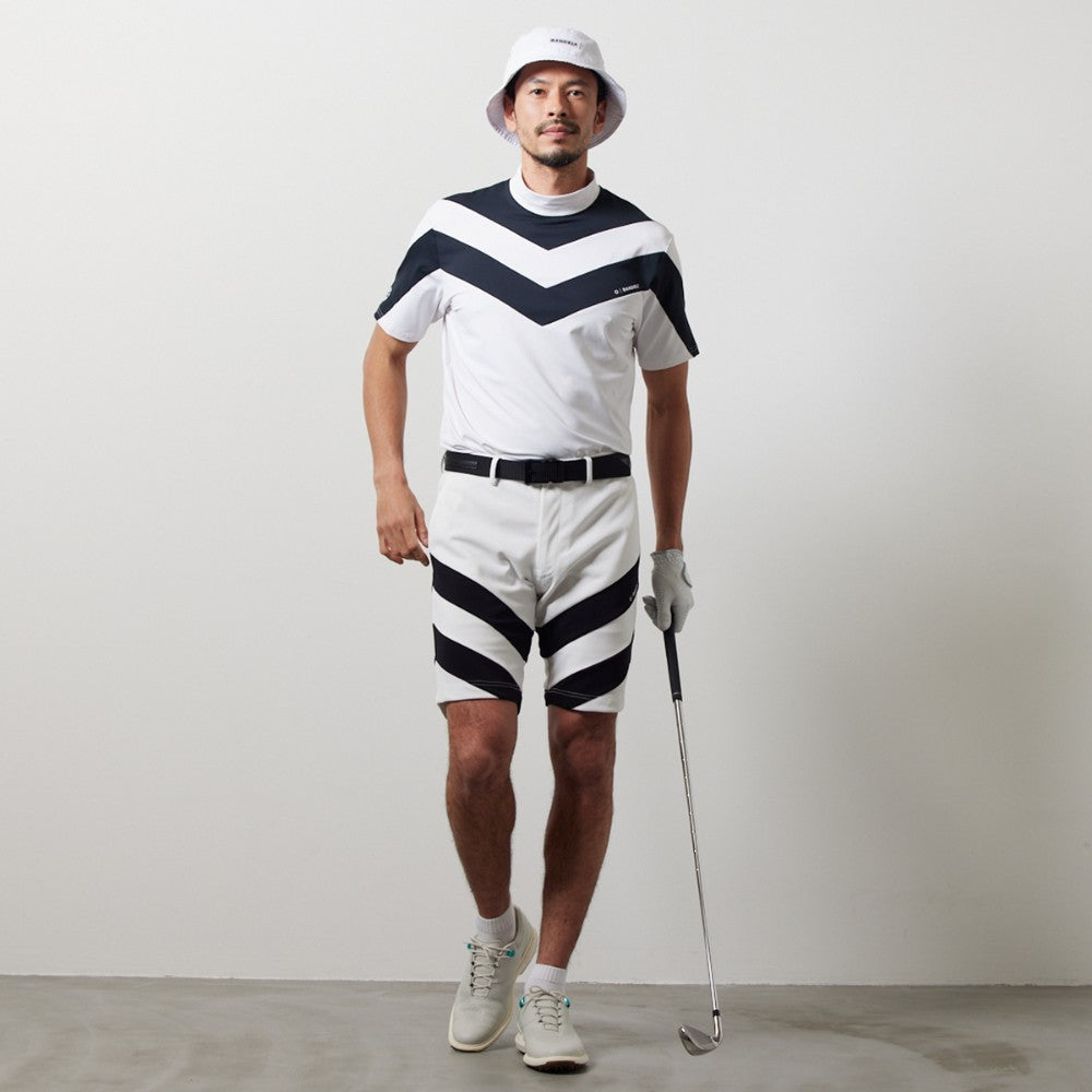 BANDEL GOLF バンデルゴルフ ショーツ V SWITCH HALF PANTS BGI-3SVSP WHITExBLACK ホワイト ブラック