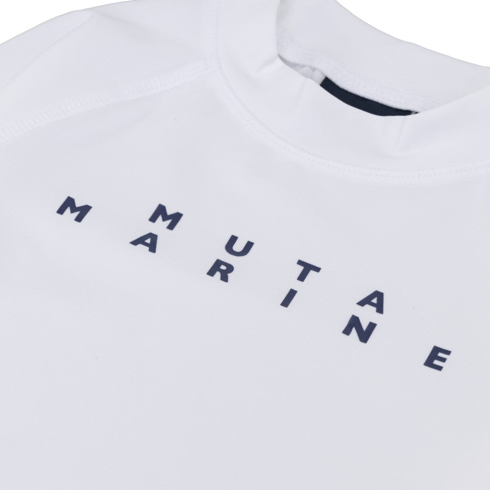 muta MARINE ムータマリン ムータマリン キッズラッシュガードロングスリーブTシャツ MMTK-440008 WHITE