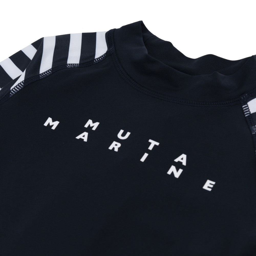 muta MARINE ムータマリン ムータマリン キッズラッシュガードロングスリーブTシャツ MMTK-440008 BORDER