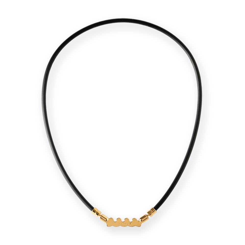 BANDEL muta バンデル ムータ ネックレス Healthcare Necklace Wave HLCNW-MT BLACK GOLD ブラック ゴールド