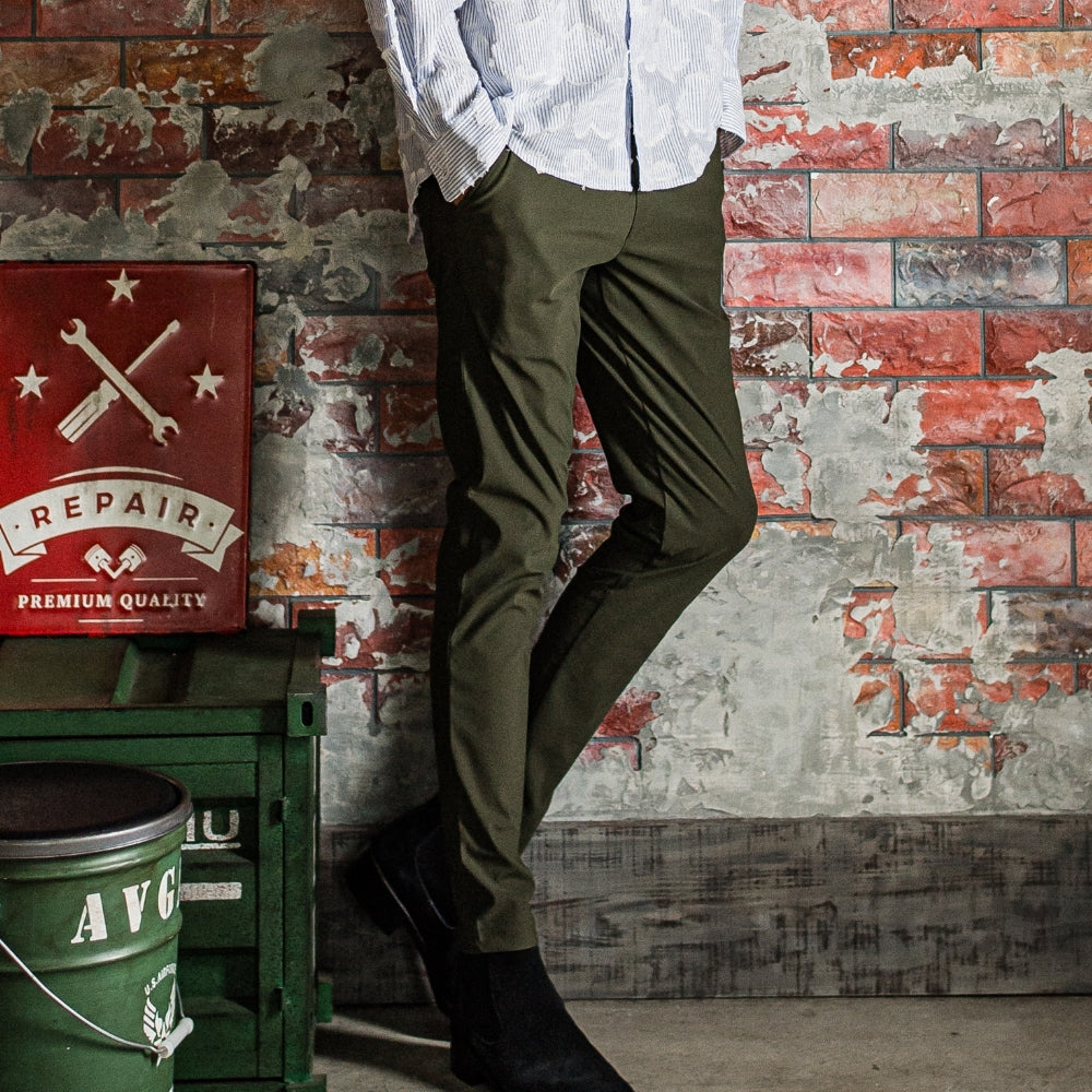 RESOUND CLOTHING リサウンド クロージング ロングパンツ CHRIS EASY PANTS BAISIC-ST-016 NYLON KHAKI