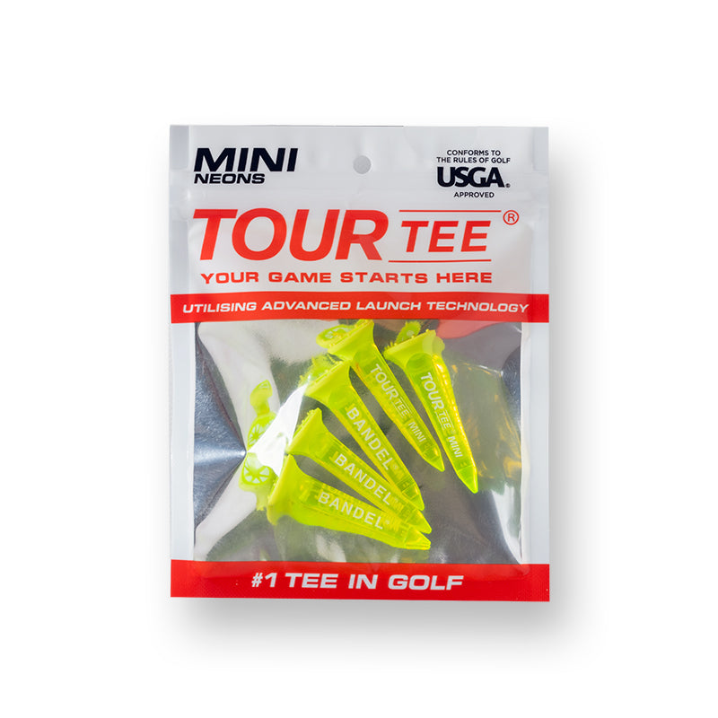 TOURTEE SHORT 5 pieces set BG-TTS01-5 ツアーティー ショート 5本 特殊ラバー加工 / Neon Yellow [全３色]