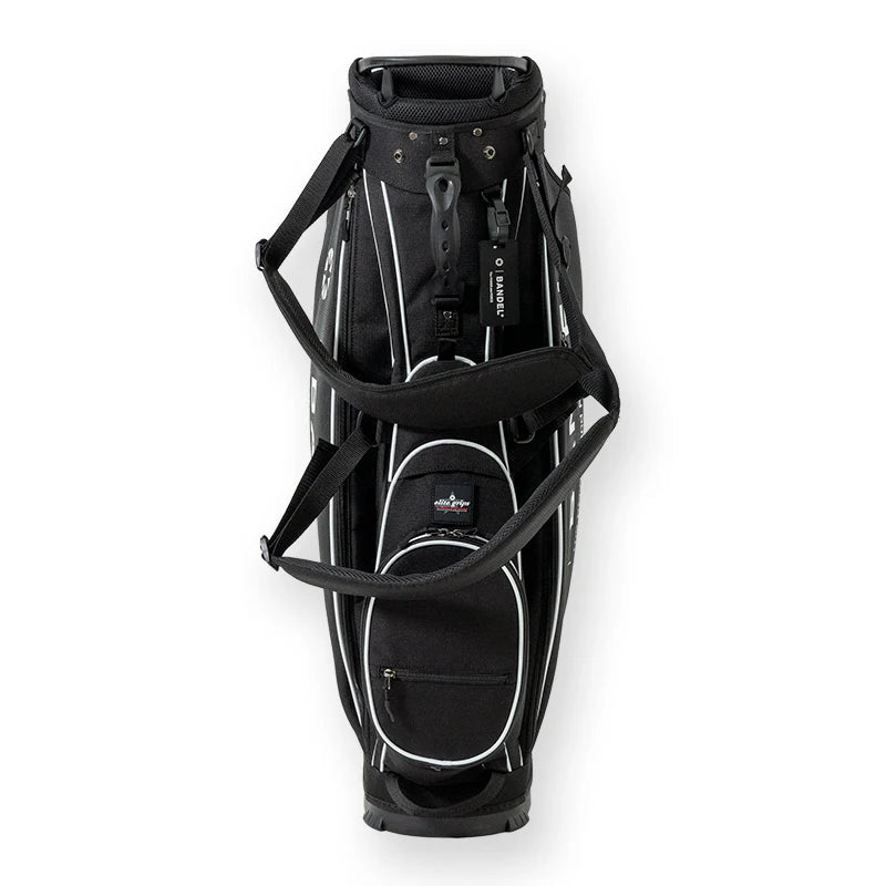 BANDEL × elitegrips D-Type 9.5inch キャディバッグ BGE-6SCB  スタンド仕様 軽量 / BLACK