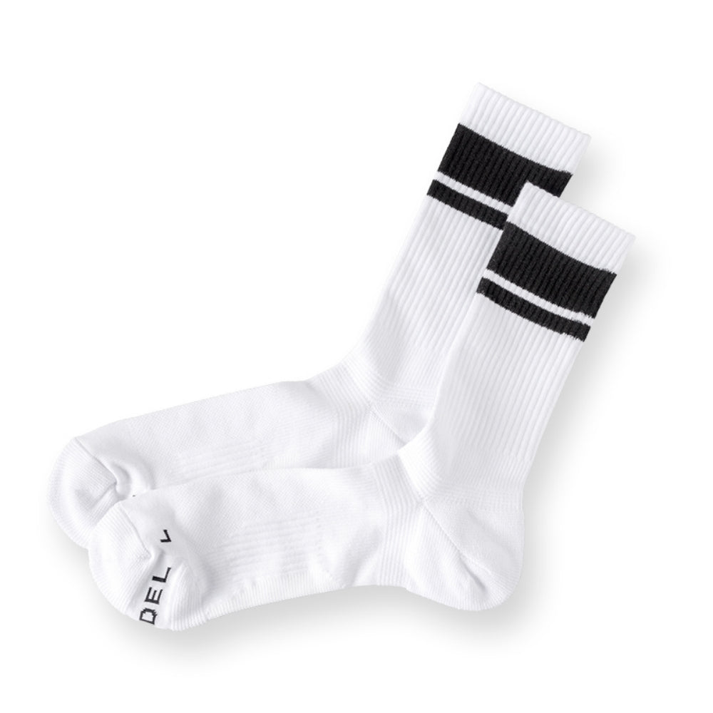 BANDEL バンデル コンプレッション ソックス COMPRESSION SOCKS MIDDLE BOLDER BG-SK003 WHITE BLACK ホワイト