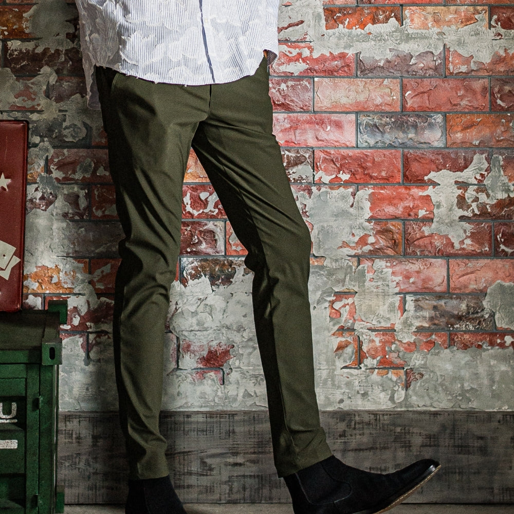 RESOUND CLOTHING リサウンド クロージング ロングパンツ CHRIS EASY PANTS BAISIC-ST-016 NYLON KHAKI