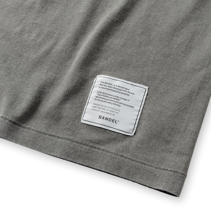 BANDEL バンデル ガーメントダイTシャツ BAN-6SGDST グレー