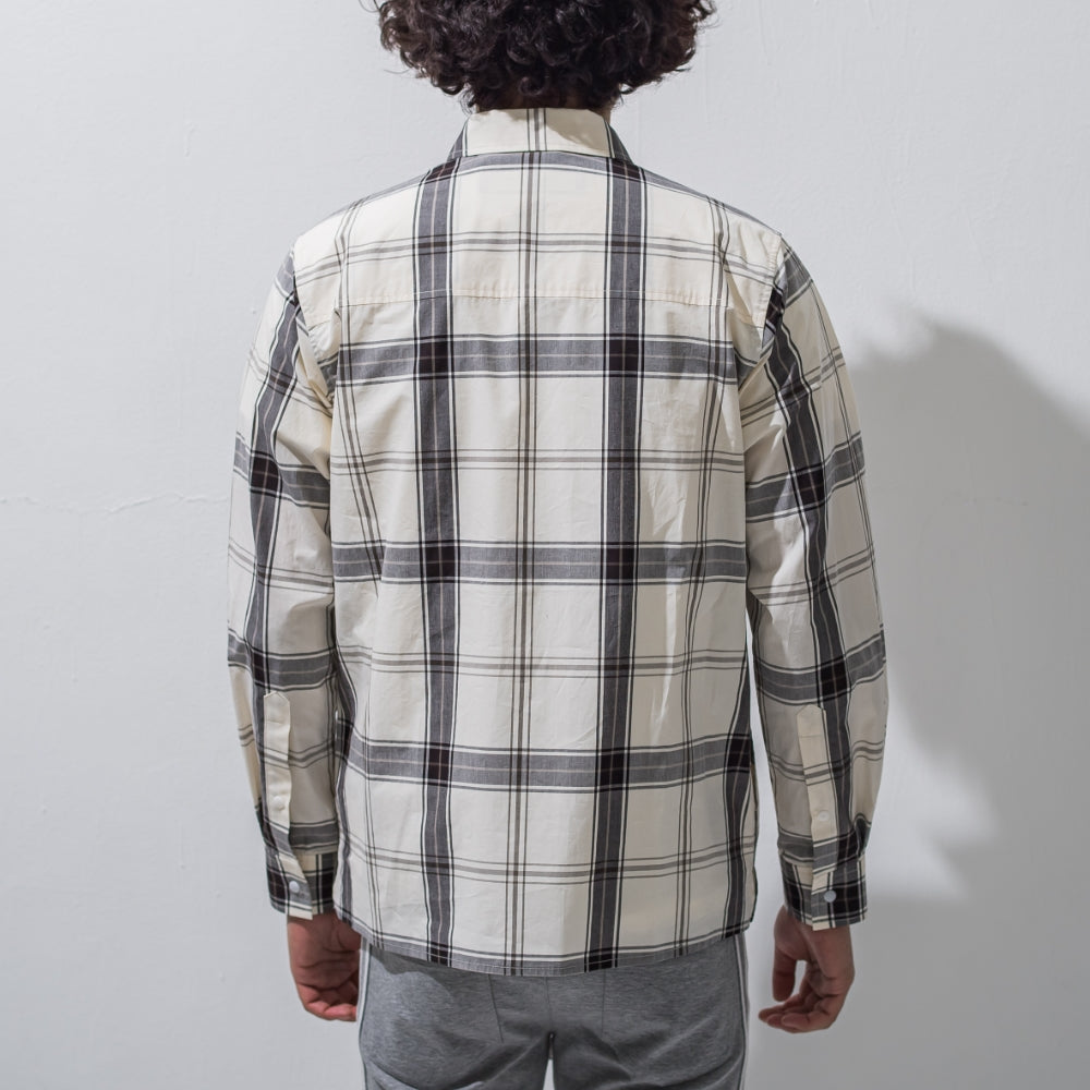 RESOUND CLOTHING リサウンド クロージング シャツジャケット CheckShirt JACKET RC27-SH-002 WHITE【TRANSIT別注モデル】