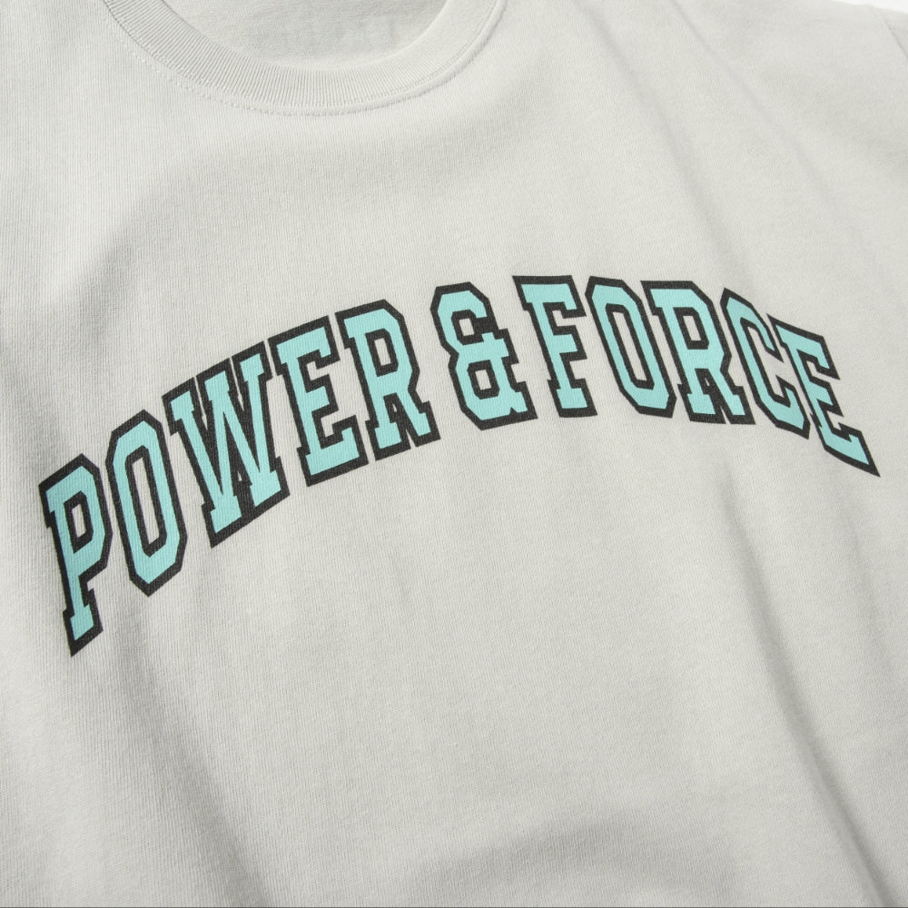 BANDEL バンデル Tシャツ POWER＆FORCE ARCH LOGO TEE T034 GREY グレー