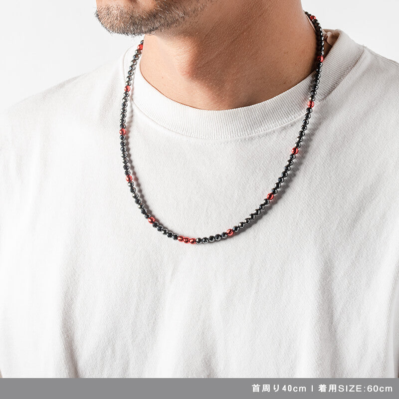 BANDEL バンデル Galaxy ギャラクシー Black×Red 磁気ネックレス HLCG-MA Black×Red