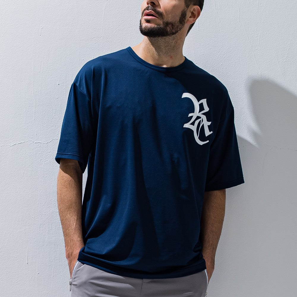 RESOUND CLOTHING リサウンド クロージング Tシャツ RC ROGO MESHLOOSE TEE RC28-T-004 NAVY