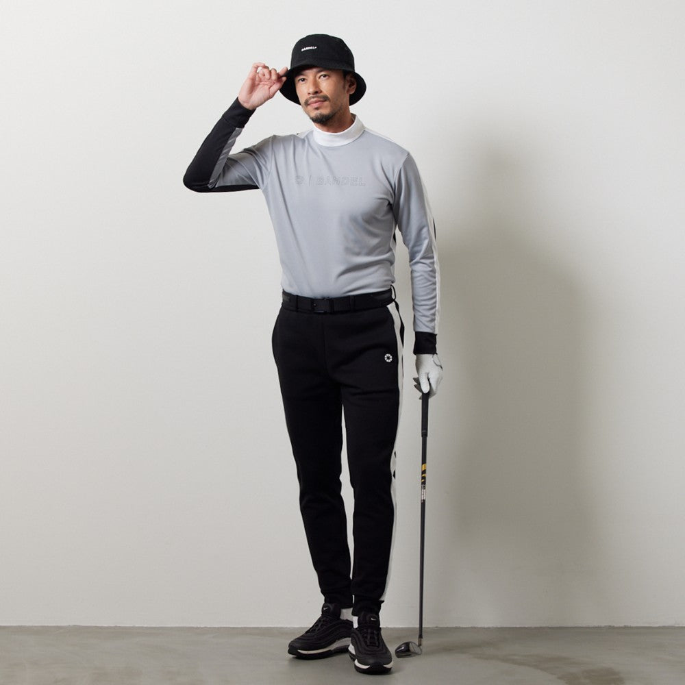 BANDEL GOLF バンデルゴルフ モックネック Tシャツ BICOLOR L/S MOCK T SHIRTS BGI-3ABLMC GRYxWHTxBLK