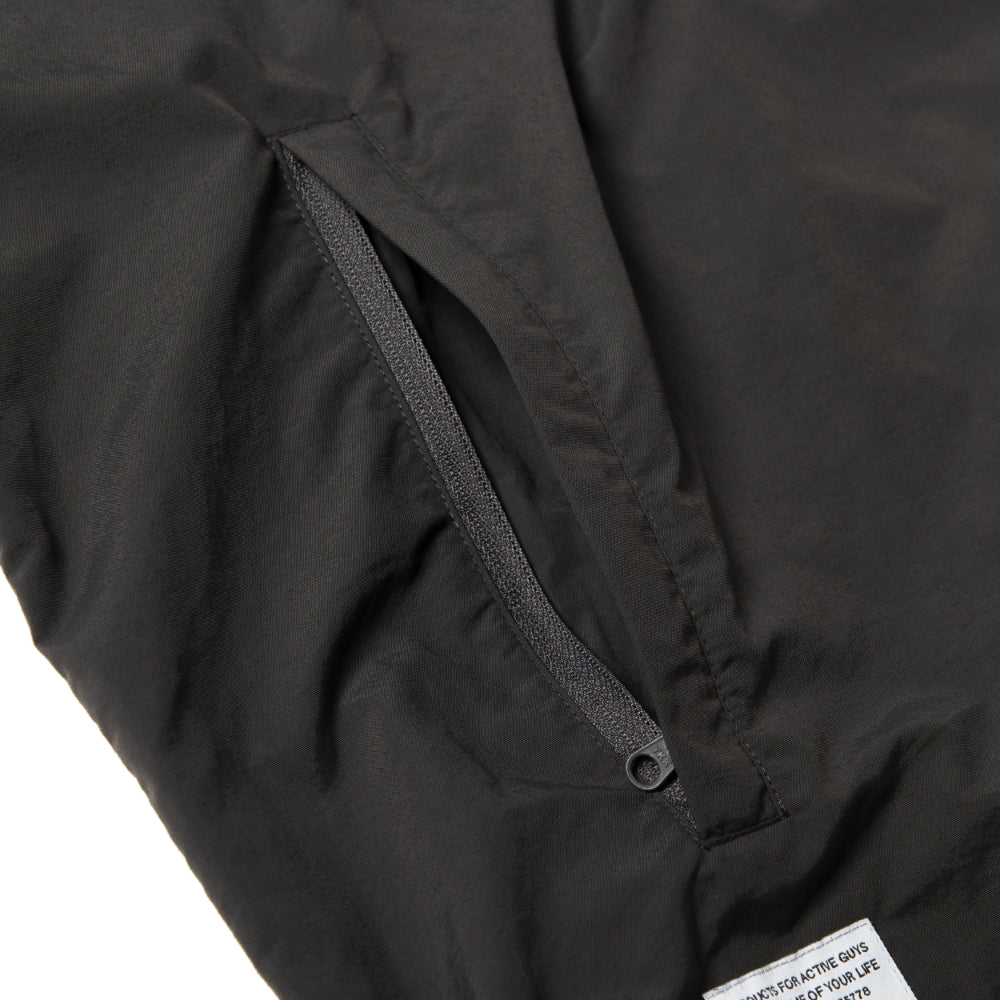 BANDEL バンデル NYLON ANORAK HOODIE ハーフジップフーディー BNS-3SAHD BLACK ブラック