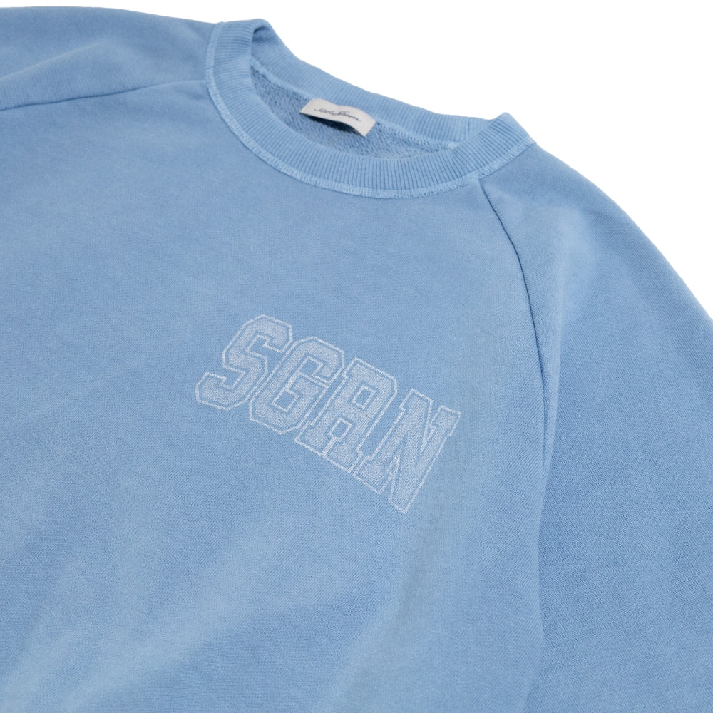 GARMENT DYED COTTON FLEECE T-SHIRT MSEA23S8293-M Tシャツ / BLUE