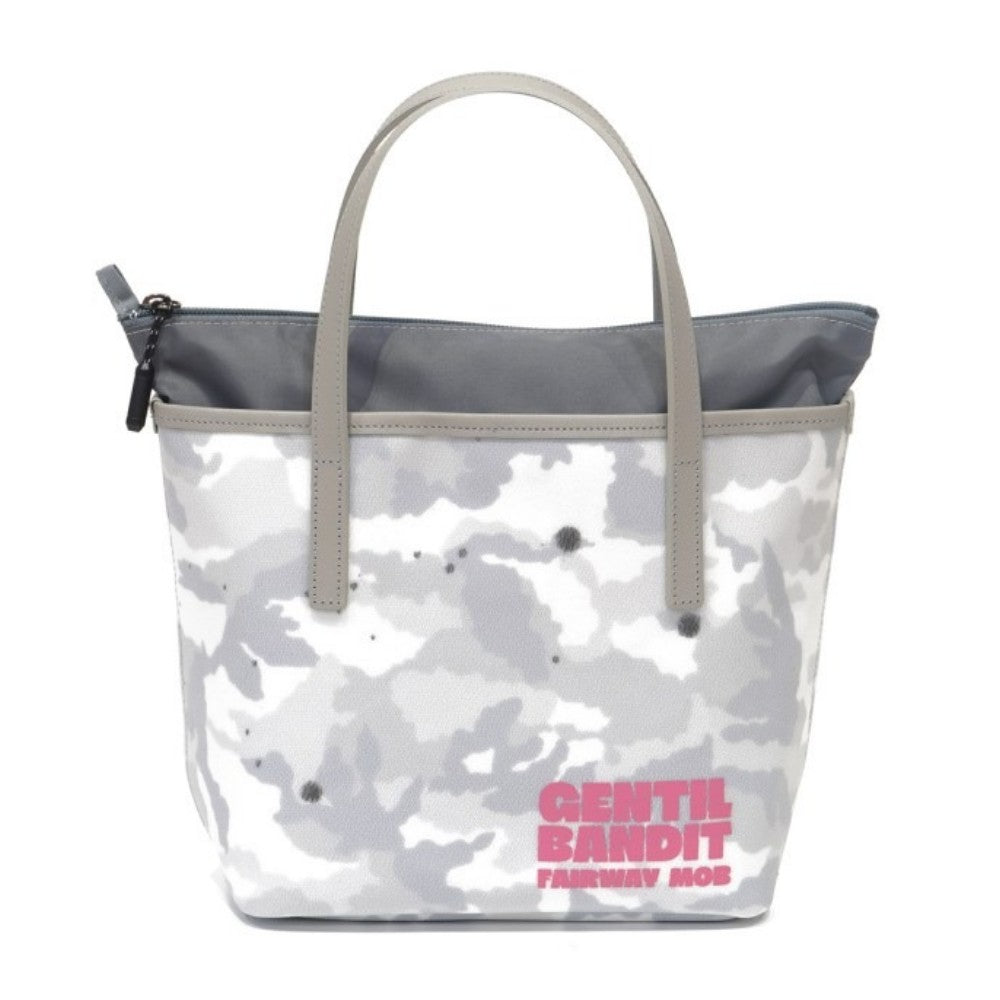 GENTIL BANDIT ジャンティバンティ FAIRWAY MOB ラウンドトートバッグ GBFM02 WHITE CAMO【PINK LOGO】