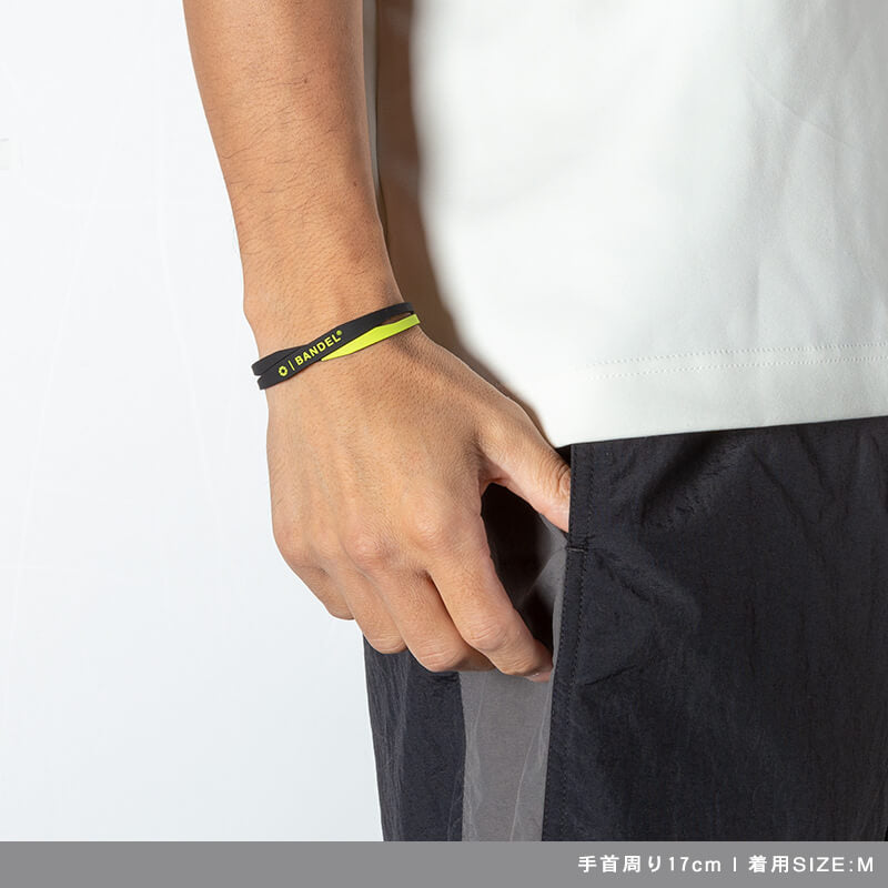 BANDEL バンデル Double ダブル Bracelet Black×Yellow DBLB Black×Yellow