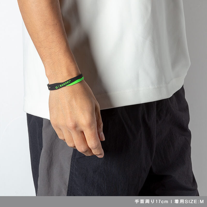 BANDEL バンデル Double ダブル Bracelet Black×Green DBLB Black×Green