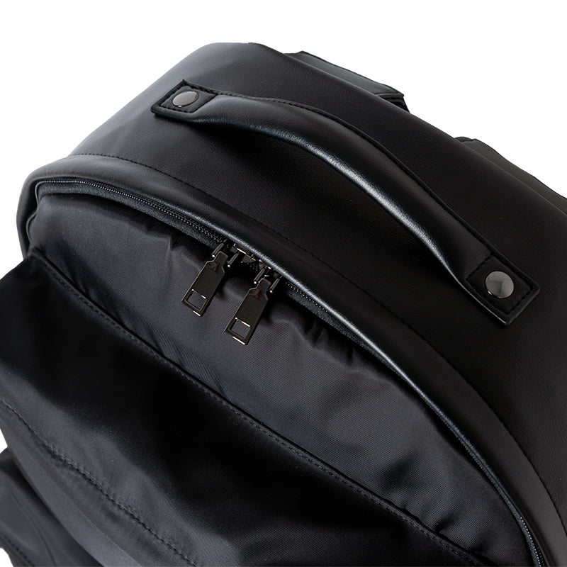 LEATHER GUSSET TRY CARGO BACKPACK BGJ-5SLGTB バックパック レザー 本革 / BLACK