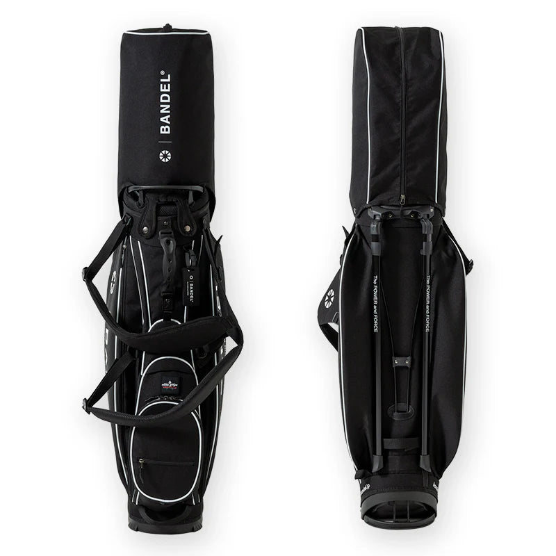 BANDEL × elitegrips D-Type 9.5inch キャディバッグ BGE-6SCB  スタンド仕様 軽量 / BLACK