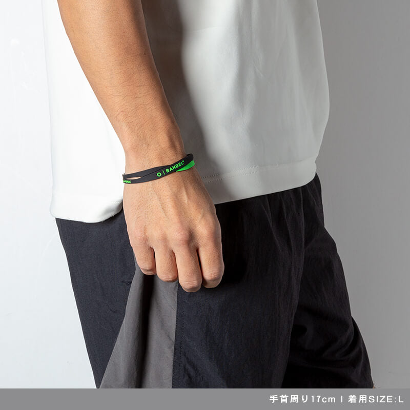 BANDEL バンデル Double ダブル Bracelet Black×Green DBLB Black×Green