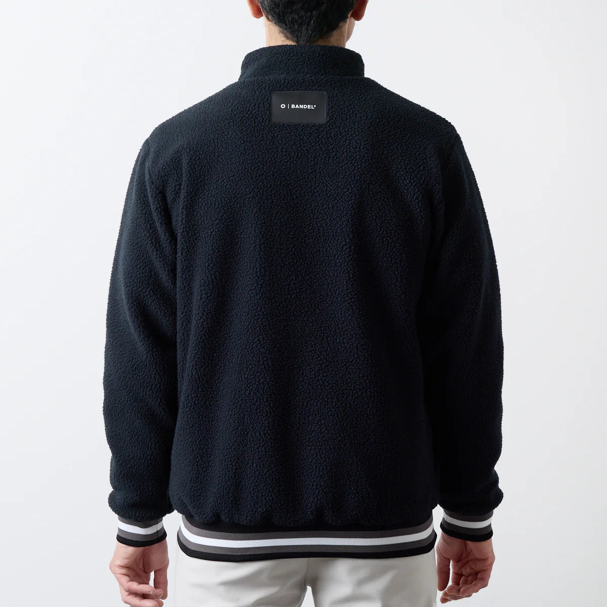 BANDEL GOLF スタンドカラー フリースブルゾン BLACK