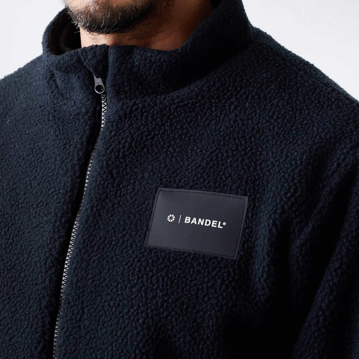 BANDEL GOLF スタンドカラー フリースブルゾン BLACK