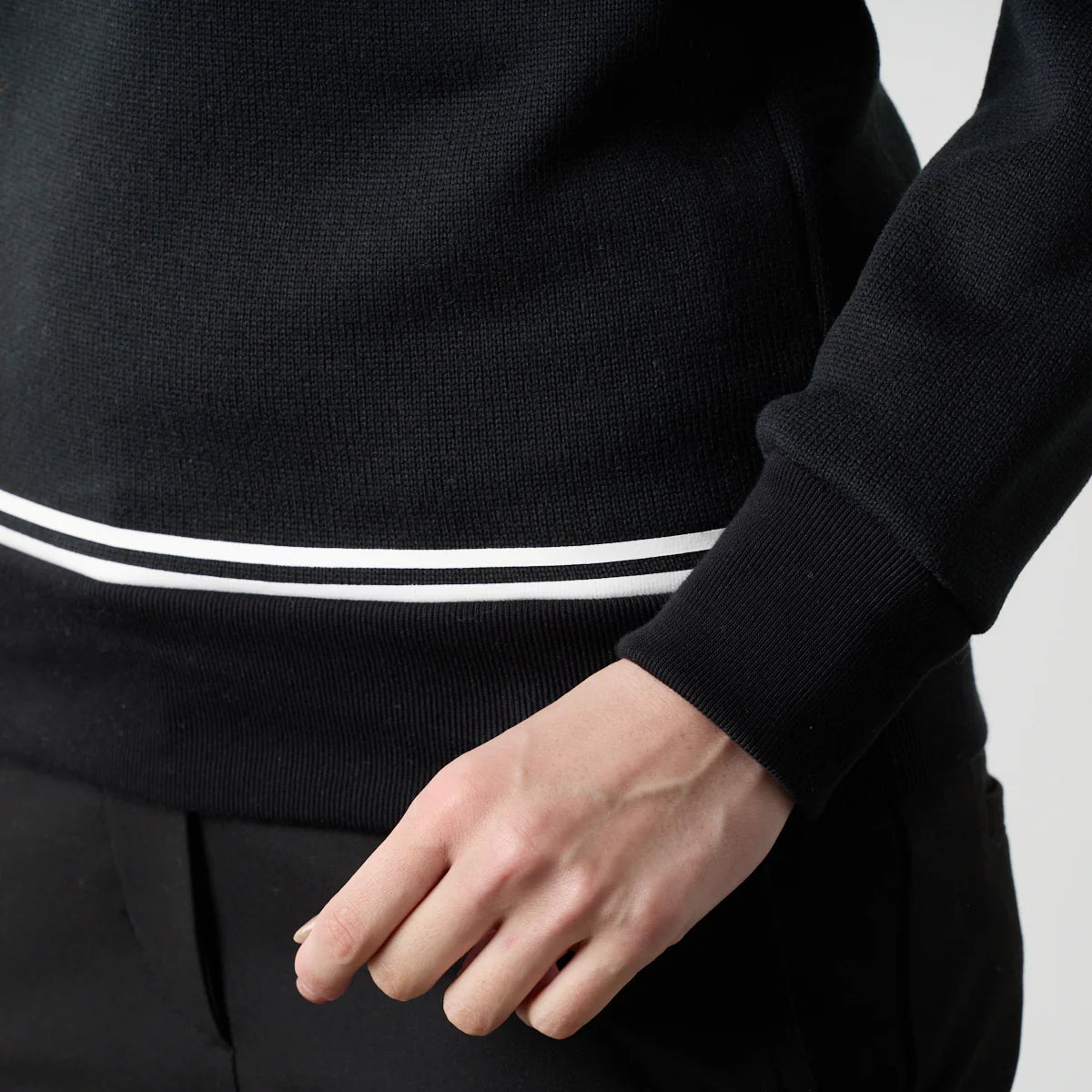 BANDEL GOLF　ウィメンズ レイヤード ハイネックニット BLACK