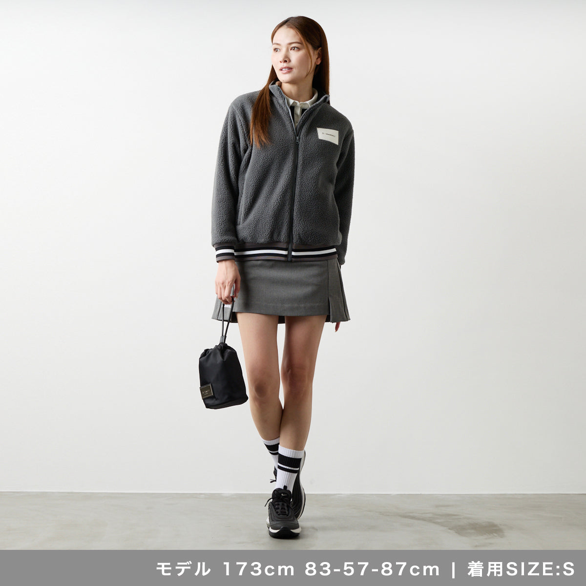 BANDEL GOLF バンデルゴルフ ウィメンズ バックサイドプリーツ スカート BGS-W5ABPSK GREY