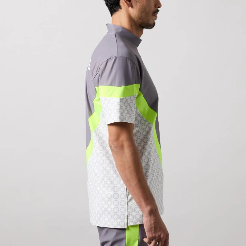 BANDEL ALLOVER SWITCH S/S MOCK NECK SHIRTS