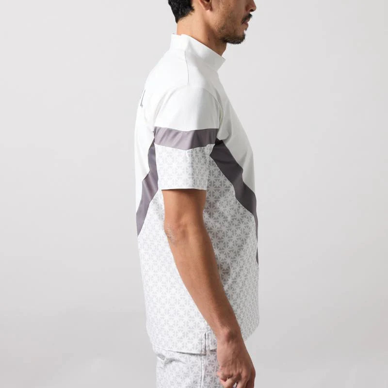 BANDEL ALLOVER SWITCH S/S MOCK NECK SHIRTS