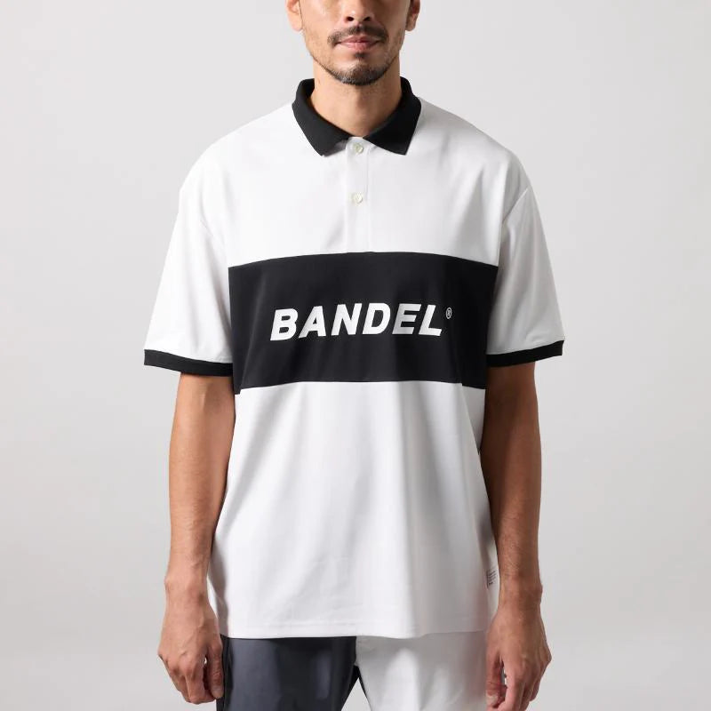 BANDEL BICOLOR PATERN S/S LOOSE POLO SHIRTS