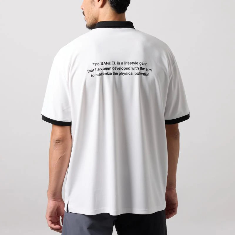 BANDEL BICOLOR PATERN S/S LOOSE POLO SHIRTS