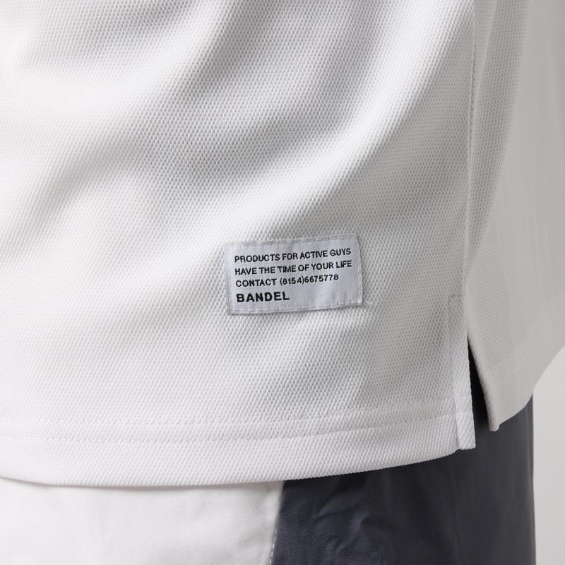 BANDEL BICOLOR PATERN S/S LOOSE POLO SHIRTS