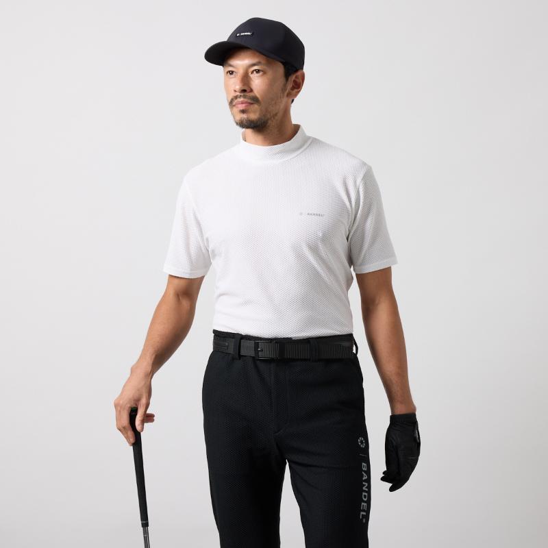 BANDEL GOLF DRYWAFFLE STRETCH S/S MOCK NECK SHIRTS