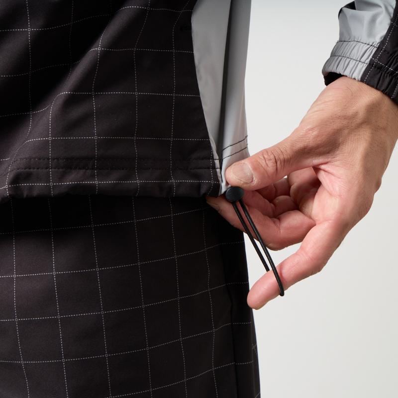 BANDEL GOLF チェックスウィッチジップブルゾン BLACK