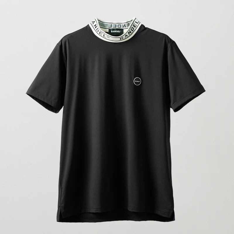 BANDEL GOLF ジャガードモックネック BLACK　