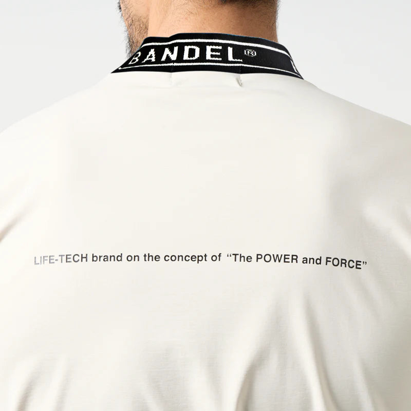 BANDEL GOLF ジャガードモックネック OFF-WHITE