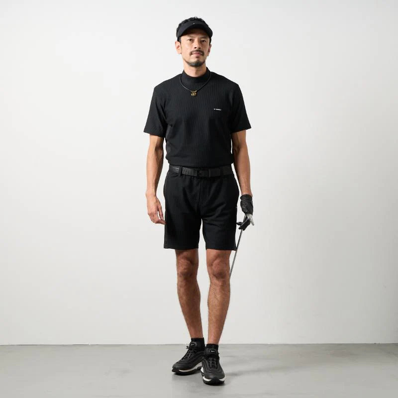 BANDEL GOLF ドライワッフルスウィッチハーフパンツ BLACK